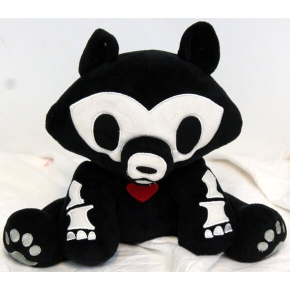 2023 Hasbro Skelanimals Black Skelewolf8 HYK22 Hot Topic Plush Skeleton 8" Jae - Picture 1 of 9